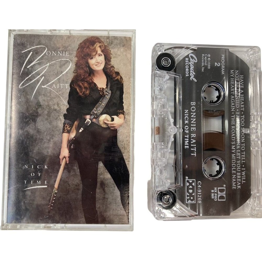 Bonnie Raitt Nick of Time Country Rock Blues Songs Music Cassette Tape 1989